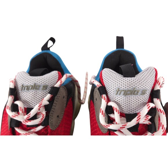 Balenciaga Triple S Sneakers US 8 EU 41 Mens Blue Red Gray $1100